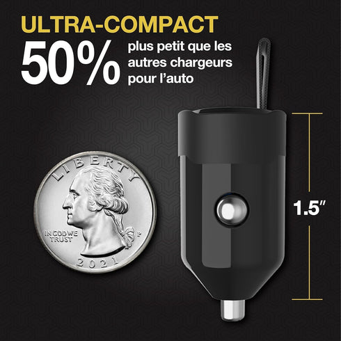 Scosche CPDC30 Car Charger - USB-C Single Port 30W Power Delivery