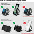 Wireless Charger for Samsung Galaxy Z Flip, 2 in 1 Foldable Travel Fast Charging Stand for Galaxy Z Flip 6/5/4/3,
