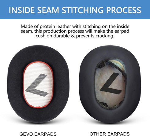 GVOEARS Ear Pads Replacement for Plantronics Voyager 8200 UC/Backbeat Pro 2 Headphones, Premium ICE Silk Fabric Memory
