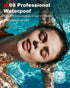 MP3 32GB Headset, IP68 5.3 Swimming, FEICO Bone Conduction Headphones with Built-in Sports Waterproof, Bluetooth