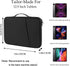iPad Pro 12.9 Carrying Bag, Tablet Sleeve 12.9 Magic/Smart Keyboard Accessory Bag for Pad Pro 12.9 M2/M1/2018-2020, Surface Pro 9/8/X/7/6, 12.4" Galaxy Tab S8/S7+ Waterproof Carrying Case (Black)