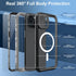 Ezanmull Waterproof Case for iPhone 14 Plus, Rugged Dustproof Shockproof with Built-in Screen Protector, Compatible