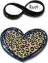 Leopard Heart Infinity Sign Metal Sticker Charms, Decoration for Mobile Cases, Laptops, Set of 2, Stylish & Neutral
