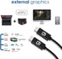 USB C to USB C Cable (10Gbps) SuperSpeed Certified, 100W Power, Nylon Braided, 10ft, Dual 4k or Single 5k