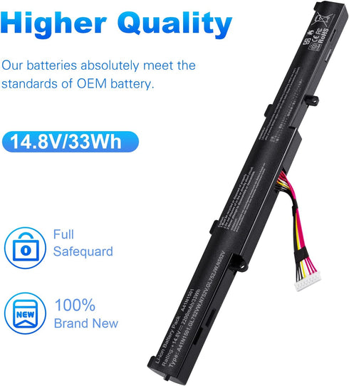 Fancy Buying GL752V Laptop Battery for ASUS A41N1501 - Compatible with GL752, GL752V, GL752VW, G752VW, N552VX