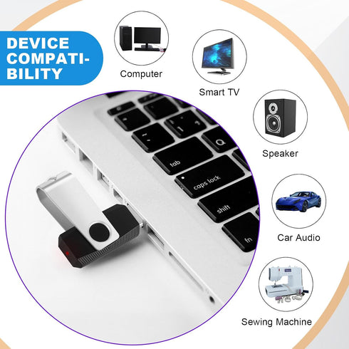 MECHEER 8GB 10 Pack, USB2.0 Flash Drive USB Memory Stick Bulk Thumb Drives Swivel Jump Drives USB Storage Flash Drive