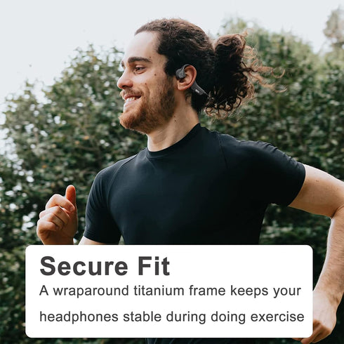 Headset Bluetooth Bone Conduction Headphones Waterproof Open Ear Headphones Wireless Sports Sweatproof Earphones