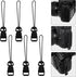 Quick Release Camera Strap, 6 Pcs Black QD Loops Connector for Digital Cameras, Binoculars