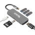 Plugable 7-in-1 USB-C Hub - Driverless, Compatible with Mac, Windows, Chromebook, USB4, Thunderbolt 4 (4K HDMI, 3 USB