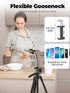 EMART 61 Phone Tripod Stand with Flexible Gooseneck, Portable Tripod for iPhone and Camera, Overhead Cellphone Holder