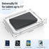 MoKo Waterproof Shower Tablet Holder, Wall Mount for iPad Up to 11", 360° Rotation with Touchable Anti-fog Screen, Clear