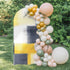Jnbasdffb 7.2 Abstract Yellow Black Wedding Arch Cover,Stretchy Spandex Arch Backdrop Stand Covers FT,Vintage Geometric
