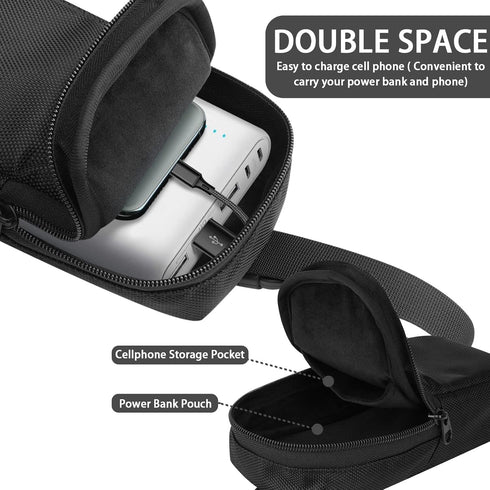 Power Bank Travel Case for Anker Power Core 26800mAh, Storage Carrying Case for External Battery