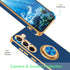 Fingic Galaxy S23 Plus Case with 360° Ring Holder, Slim Kickstand Magnetic Support for Women Girls, Blue