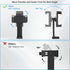 Voinap 360 180 17 16 15 S25, Phone Tripod Mount with Cold Shoe, Rotation & TiltTilting Cell Phone Clamp Adapter