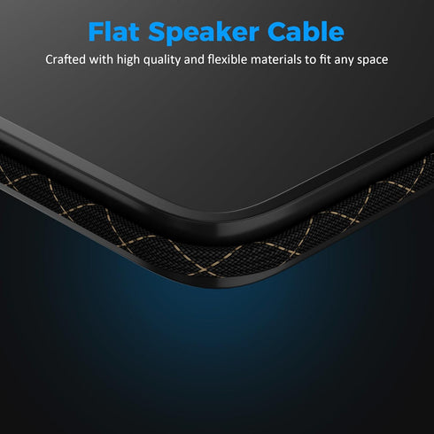 Mygatti 14/2 25 14AWG 2 Speaker Wire Feet, Gauge Speaker Cable, Direct Burial, Durable Nylon Braided, in Wall