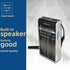 Retekess PR15 Pocket NOAA Weather Radio, AM FM Emergency Portable Radio Powered by AAA Battery (Silver Black)