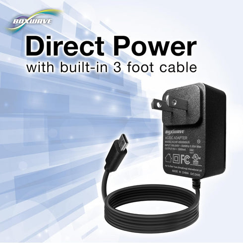 BoxWave SDS50 (5 (15W), 3ft Charger Compatible with Innova SDS Tech Level Diagnostic in) - Wall Charger Direct Rapid