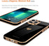 Teageo Cute Love-Heart Luxury Bling Plating Case for iPhone 13 Pro Max, Soft Back Cover with Raised Camera Protection,