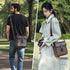 Cwatcun Camera Sling Bag PU Leather for PhotographersSmall Camera Bag Water-resistant Shockproof Case with Removable