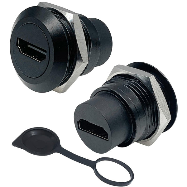 PENGLIN 2PCS HDMI Panel Mount Connector, HDMI 2.0 Female to Female Display Connector, Supports 4K Resolution for TV,
