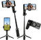 KYDEVO 4-in-1 Magnetic Selfie Stick for iPhone/Android - Multifunctional 360 Rotation Extendable Tripod