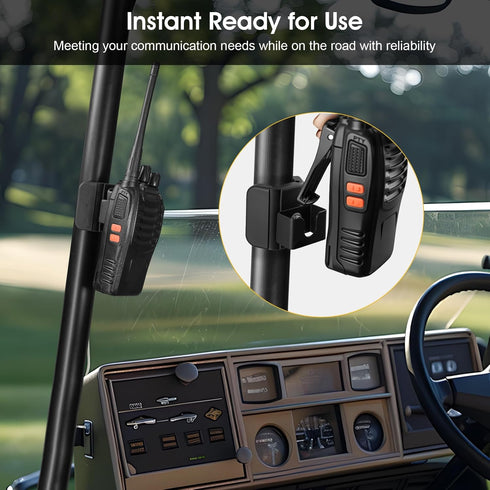 MagitcSee Handset, 1 Pack No-Drill Universal Magnetic CB Radio Mic Holder, Flexible Mount with No-Scratch Rubber Magnet