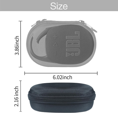 Case for JBL Clip 5 Portable Bluetooth Speaker, Waterproof and Dustproof Cover for Home, Outdoor, Travel (Black) - Box