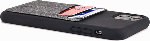 Dockem Silicone Wallet Case for iPhone 11 Pro Max (6.5") - Protective Card Case with 2 Credit Card Slots