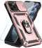SunStory iPhone 11 Pro Max Case with HD Screen Protector, Slide Camera Cover & Kickstand - Rose Gold