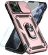 SunStory iPhone 11 Pro Max Case with HD Screen Protector, Slide Camera Cover & Kickstand - Rose Gold