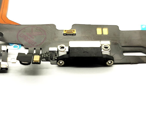 USB Dock Charging Port Flex Cable PCB Board Replacement for Apple iPhone 13 Pro Max (Black)