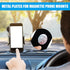 Weewooday 8 Pcs Phone Magnet Car Metal Mount Plate for Cell Holder, Compatible with Magnetic Car Mounts