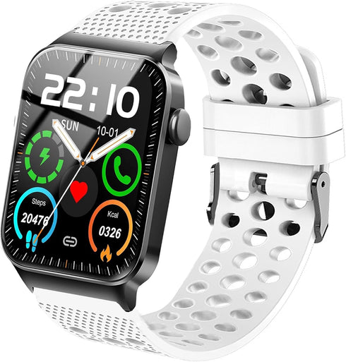 Compatible for Donerton T50S Smart Watch Bands, 22mm Silicone Replacement Sport Strap with Metal Buckle