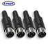 MEIRIYFA DIN 5-Pin Male Plug Connector, 4 Pack MIDI Cable Adapter Socket Solder Terminals for Microphone Amplifiers