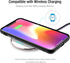 TOZO W3 Wireless Charger, 10W Qi-Certified Fast Charging Pad for iPhone 14 13 12 Series, Samsung Galaxy