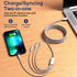 2Pack Multi Charging Cable 3.5A, 10Ft 4 in 1 Long Multiple Fast Charger Cable with Dual iP/Micro USB/Type C Ports for Phone 13/12/11/Xs/X/8/7/6/se/Tablets/Samsung Galaxy/LG/Pixel/Huawei/OnePlus by ASICEN