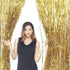 Gold Fringe Backdrop - 3 Pack Gold Foil Curtains for Birthday, Wedding, Bachelorette Party Decor