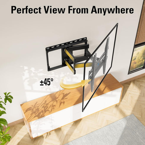 Mounting Dream TV Wall Mount for 32-65 Inch TV, Full Motion with Swivel and Tilt, Articulating Dual Arms, Max VESA