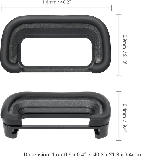 2-Pack FDA-EP20 FA-SHC1M A6700 JJC Eyecup Eyepiece Eye Cup & Hot Shoe Cover Cap for Sony Camera