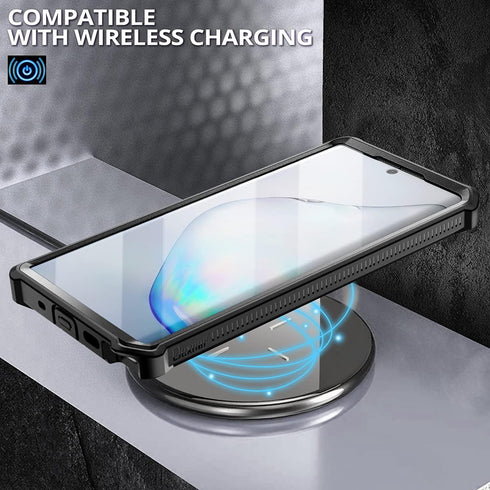 Dexnor Samsung Galaxy Note 10+ Plus Case, Heavy Duty Protection with Built-in Screen Protector and Kickstand