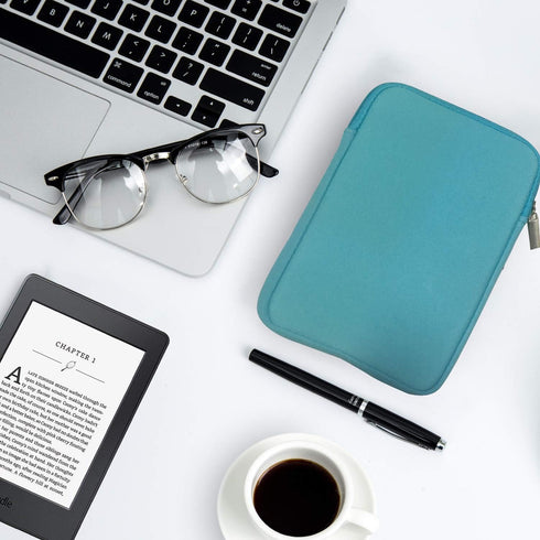 HannyBoo 9-10 Inch Tablet Sleeve Bag, Protective Neoprene Zipper Case for iPad, Galaxy Tab S3 - Light Blue