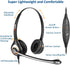 Headset 3.5mm Cell Phone with Microphone Noise Cancelling & Call Controls, Computer Headphones for Samsung PC Business