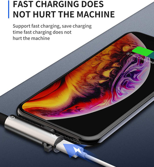 Headphone Adapter Lightning to 3.5mm AUX Audio Jack and Charger Extender Dongle for iPhone 11, 12, Mini, Pro