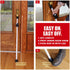 SECURITYMAN 120dB Jammer 400lbs Door Security Bar with Alarm (Detachable) - Siren Door Stopper Alarm - Adjustable