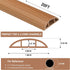 Floor Cord Cover Self Adhesive Cable Management Protector, Light Brown Wood, 20Ft for Floor Power Cords