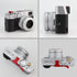 Haoge LH-X51W Ultra-Thin 2in1 All Metal Lens Hood with Adapter Ring Set for Fuji X100VI X100V Camera - Silver