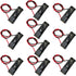 10PCS 12V 23A Battery Holder, Black Battery Case with Leads Wires