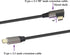 90 Degree USB 3.1 Type C Male Extension Cable 60W & 3A, Right Angled, 0.3M, 2-Pack for Laptop, Tablet & Mobile.
