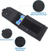 Black Tactical Molle CellPhone Pouch Case, Heavy Duty Waterproof Holster Bag for iPhone 11 12 13 Pro Max Samsung S22
